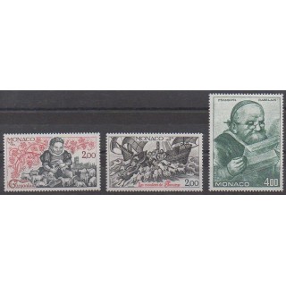 Monaco - 1984 - No 1451/1453 - Littérature