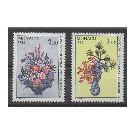 Monaco - 1984 - Nb 1448/1449 - Flowers