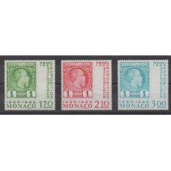 Monaco - 1985 - Nb 1456/1458 - Stamps on stamps