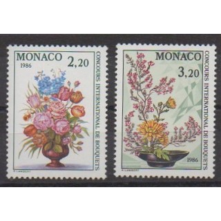 Monaco - 1985 - No 1497/1498 - Fleurs