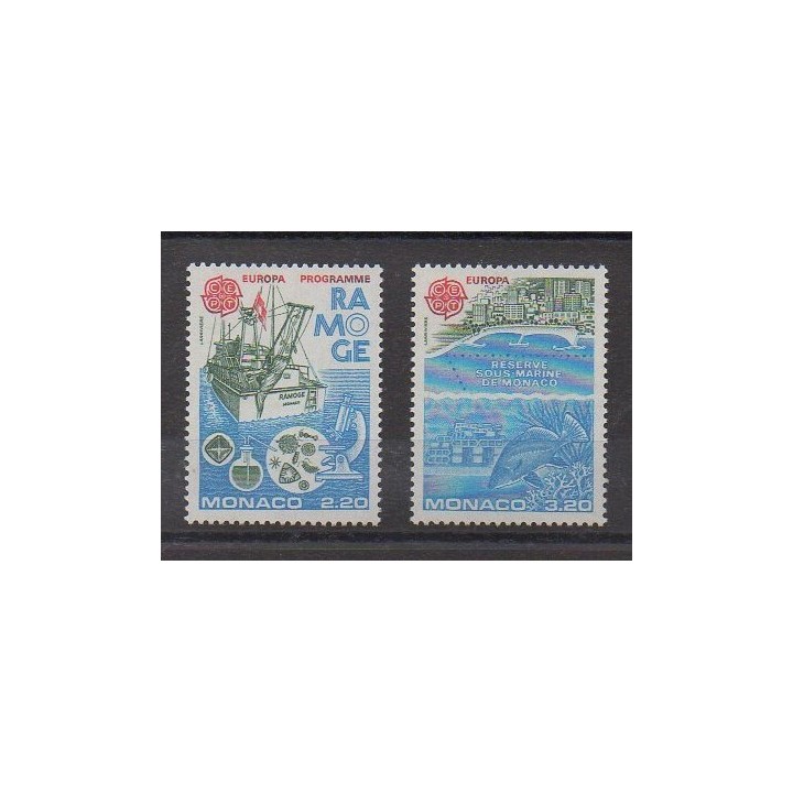 Monaco - 1986 - No 1520/1521 - Environnement - Europa