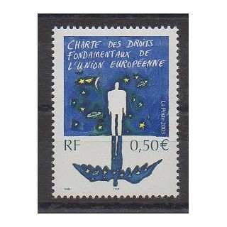 France - Poste - 2003 - No 3555 - Droits de l'Homme - Europe