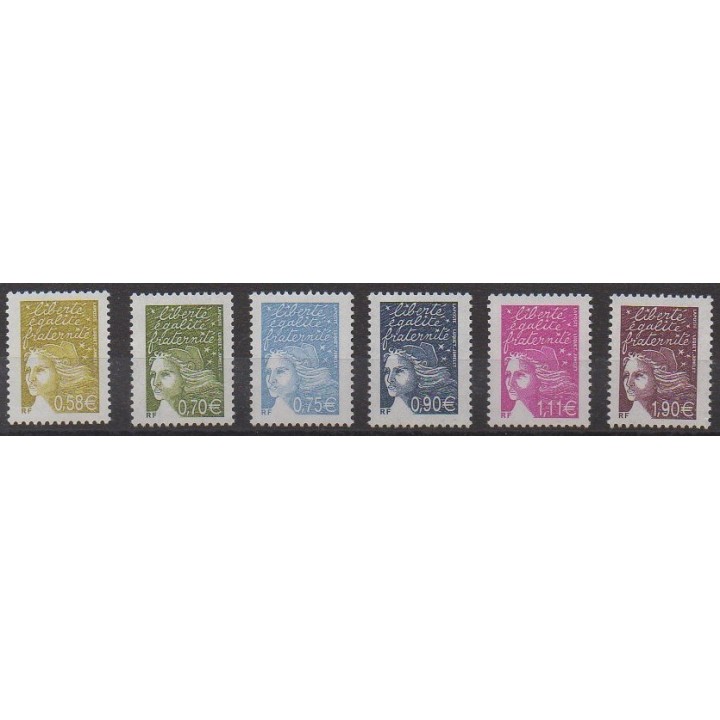 France - Poste - 2003 - Nb 3570/3575
