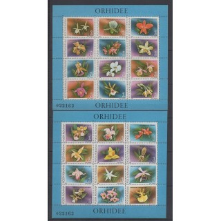 Roumanie - 1988 - No BF197/BF198 - Orchidées
