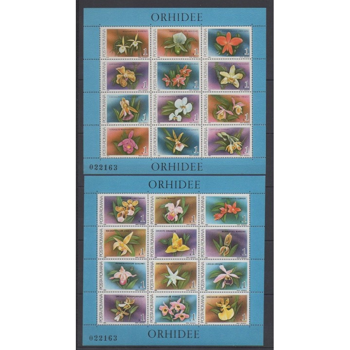 Romania - 1988 - Nb BF197/BF198 - Orchids