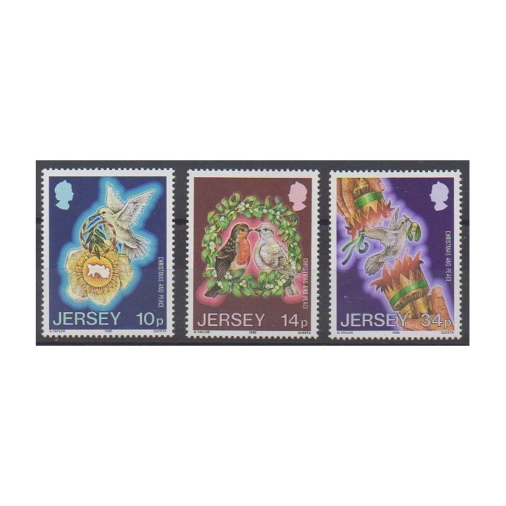 Jersey - 1986 - Nb 387/389 - Christmas