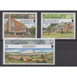 Jersey - 1987 - No 400/402 - Architecture - Europa