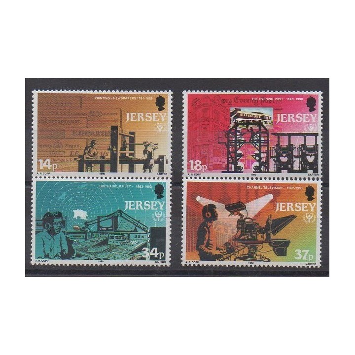 Jersey - 1990 - No 514/517 - Télécommunications