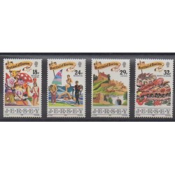 Jersey - 1990 - Nb 510/513 - Tourism - Folklore