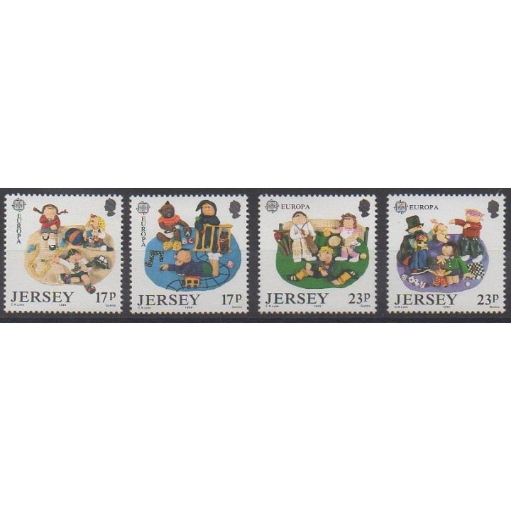 Jersey - 1989 - Nb 474/477 - Childhood - Europa