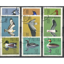 Pologne - 1964- No 1347/1355 - Oiseaux - Oblitéré