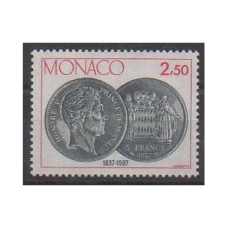 Monaco - 1987 - Nb 1600 - Coins, Banknotes Or Medals