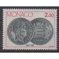 Monaco - 1987 - No 1600 - Monnaies, billets ou médailles