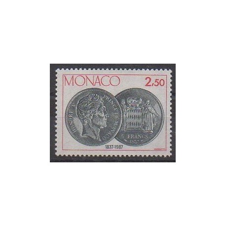 Monaco - 1987 - No 1600 - Monnaies, billets ou médailles