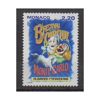 Monaco - 1987 - Nb 1596 - Circus