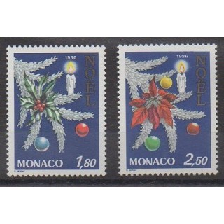 Monaco - 1986 - No 1554/1555 - Noël