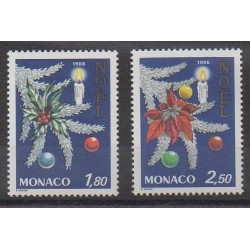 Monaco - 1986 - Nb 1554/1555 - Christmas