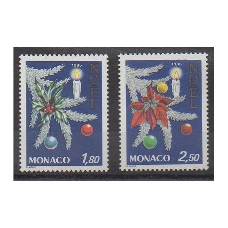 Monaco - 1986 - Nb 1554/1555 - Christmas