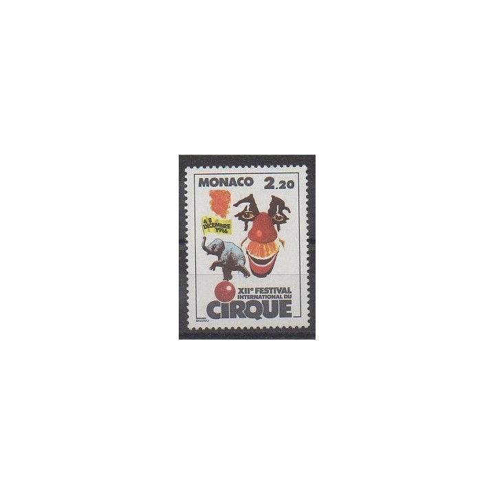 Monaco - 1986 - No 1550 - Cirque
