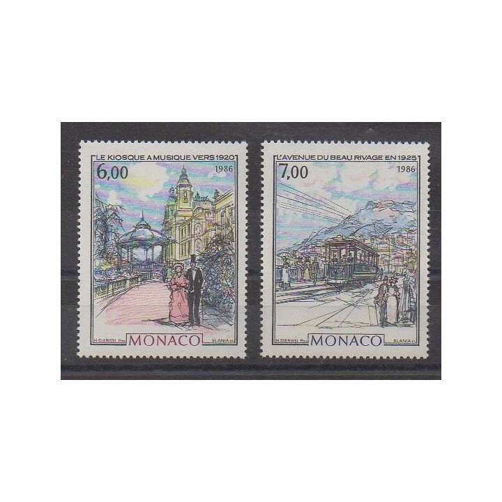 Monaco - 1986 - No 1543/1544 - Peinture