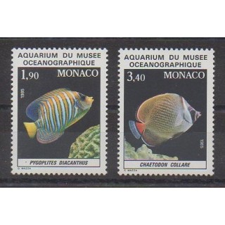 Monaco - 1986 - Nb 1541/1542 - Sea animals