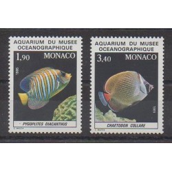 Monaco - 1986 - Nb 1541/1542 - Sea animals
