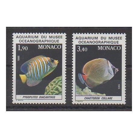 Monaco - 1986 - Nb 1541/1542 - Sea animals