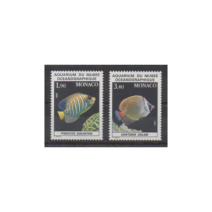 Monaco - 1986 - No 1541/1542 - Animaux marins