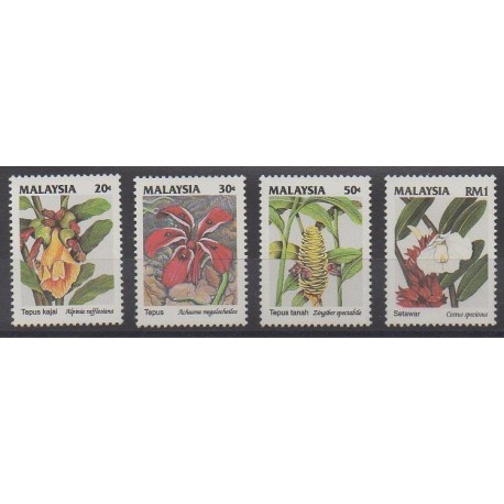 Malaisie - 1993 - No 506/509 - Fleurs