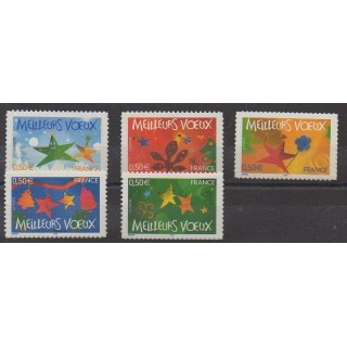 France - Self-adhesive - 2004 - Nb 3722/3726