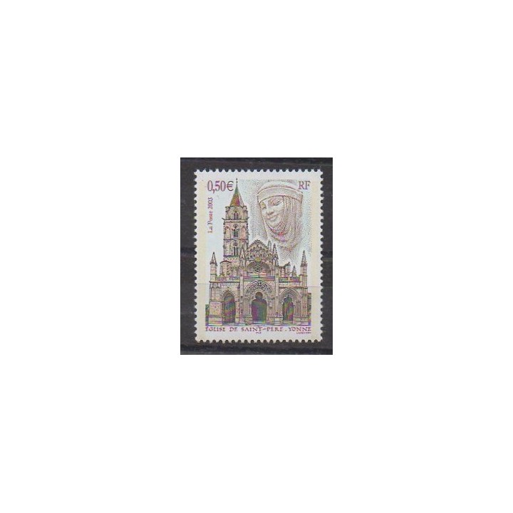 France - Poste - 2003 - No 3586 - Églises