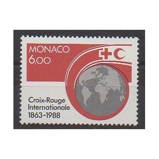 Monaco - 1988 - No 1637 - Santé ou Croix-Rouge