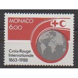Monaco - 1988 - No 1637 - Santé ou Croix-Rouge