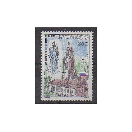Monaco - 1988 - No 1635 - Églises