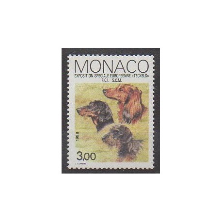 Monaco - 1988 - No 1624 - Chiens