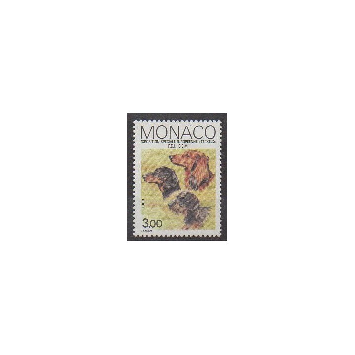 Monaco - 1988 - Nb 1624 - Dogs