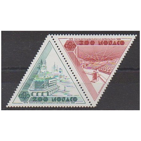 Monaco - 1988 - No 1641/1642 - Monuments