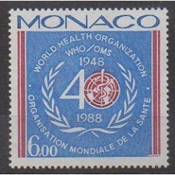 Monaco - 1988 - No 1636 - Santé ou Croix-Rouge