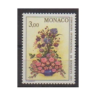 Monaco - 1988 - No 1660 - Fleurs