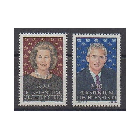 Liechtenstein - 1991 - No 965/966 - Royauté - Principauté