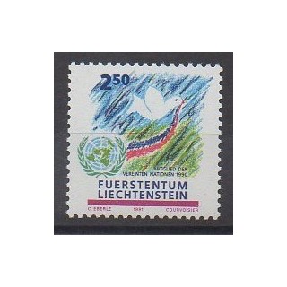 Liechtenstein - 1991 - No 956 - Nations unies