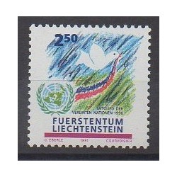 Liechtenstein - 1991 - No 956 - Nations unies