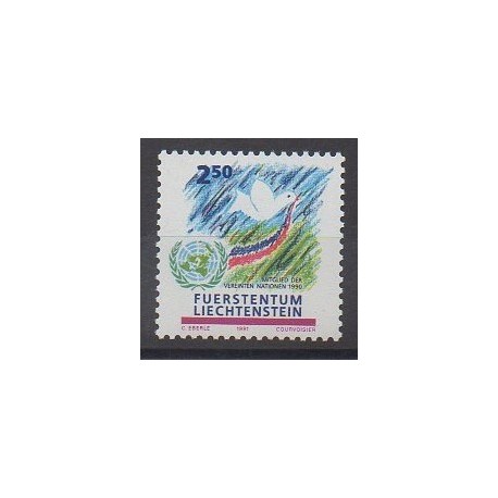 Liechtenstein - 1991 - No 956 - Nations unies