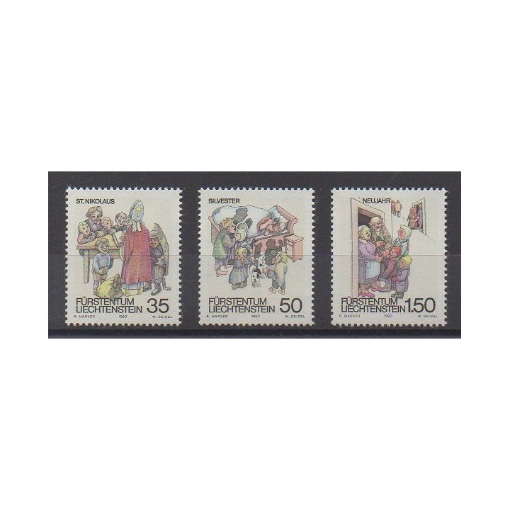 Liechtenstein - 1990 - No 949/951 - Folklore