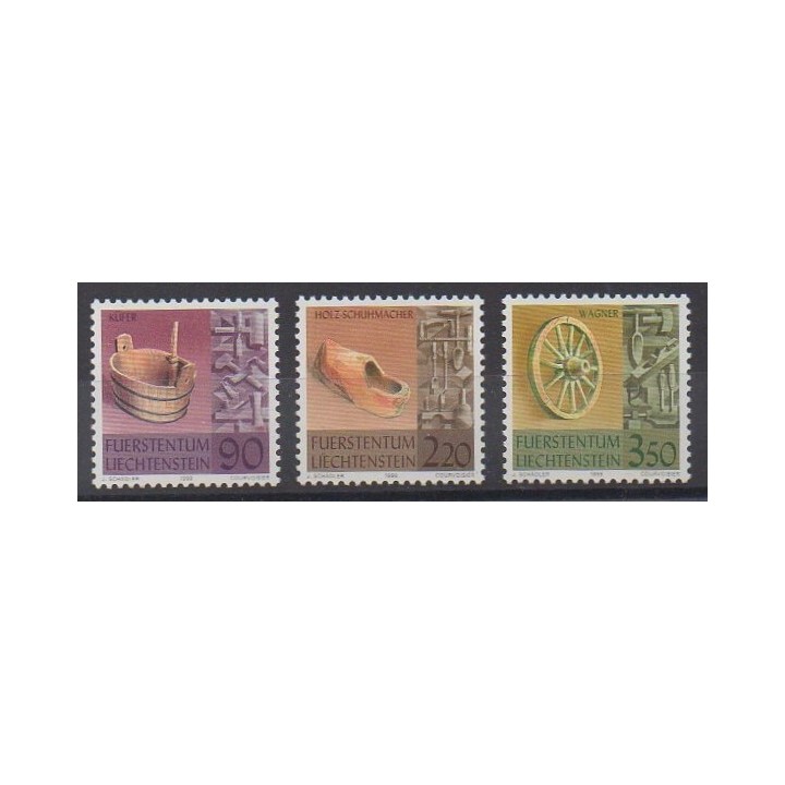 Liechtenstein - 1998 - No 1121/1123 - Artisanat ou métiers