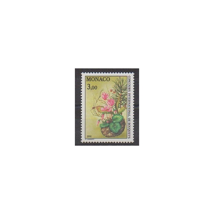 Monaco - 1991 - No 1759 - Fleurs