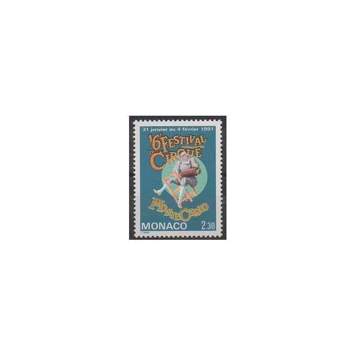 Monaco - 1991 - Nb 1753 - Circus
