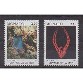 Monaco - 1991 - No 1774/1775 - Animaux marins