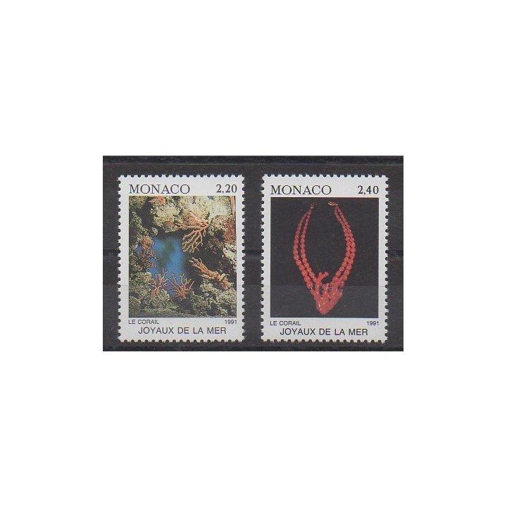 Monaco - 1991 - No 1774/1775 - Animaux marins