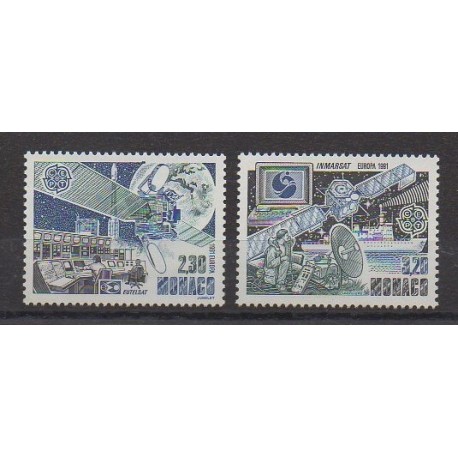 Monaco - 1991 - No 1768/1769 - Espace - Europa